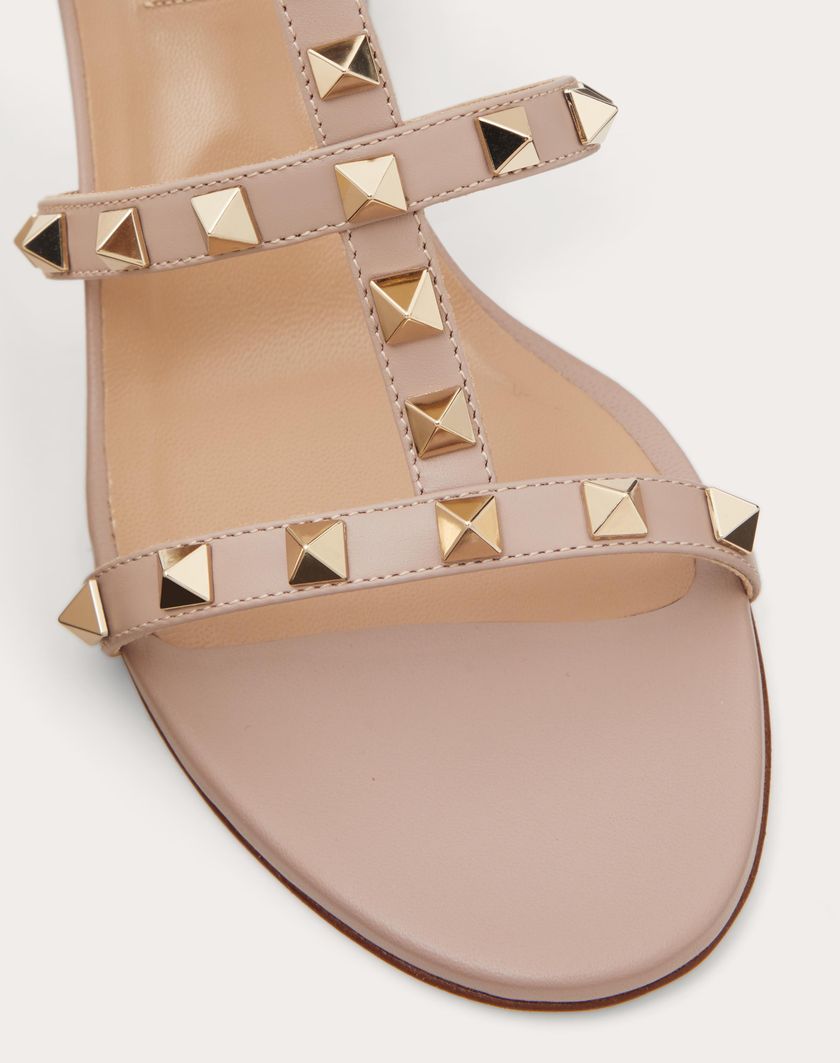 ROCKSTUD CALFSKIN LEATHER SLIDE SANDAL 60 MM - Image 3